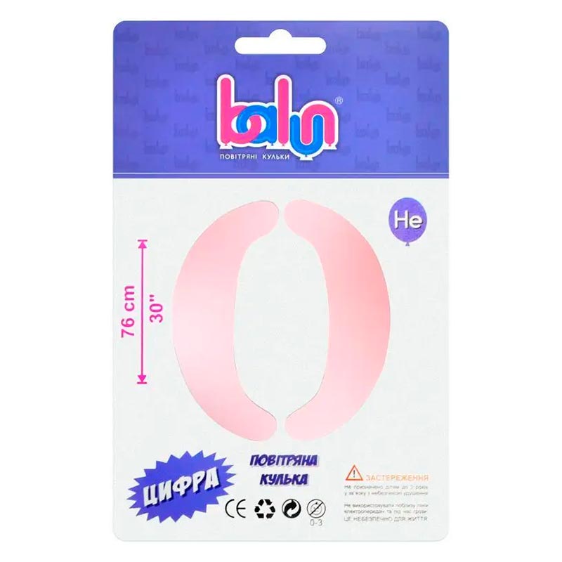 ���������� ������ ����� "0" sugar pink Balun 30" (76 ��) 1 ��