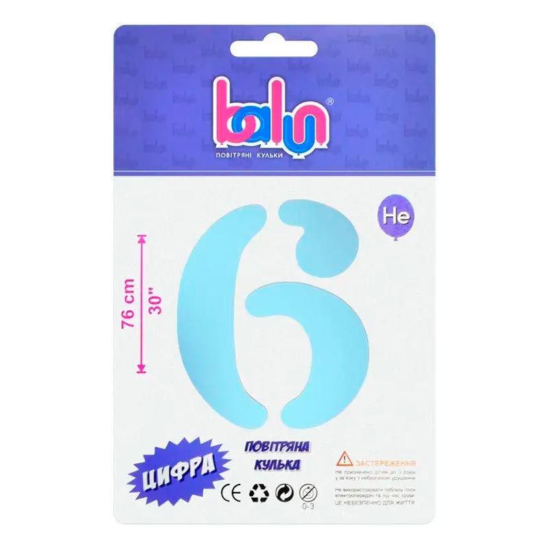 ���������� ������ ����� "6" sugar blue Balun 30" (76 ��) 1 ��