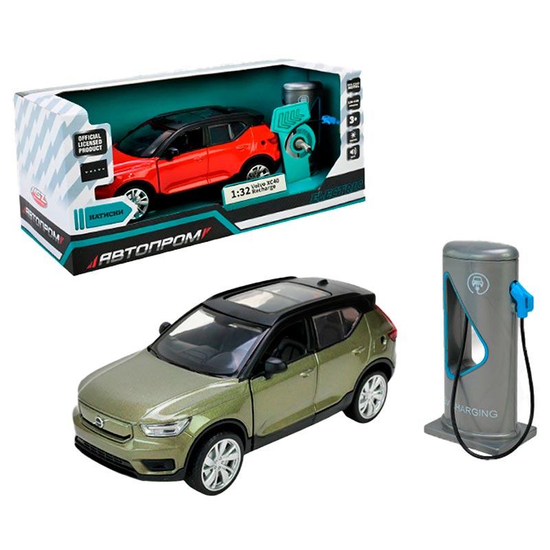 ������� ������ ���. �������� ���. 68703 (32��)  2������� 1:32 Volvo XC40 Recharge,�����.,�����,����,����.����,�����,�����., � ���.20*9*9��
