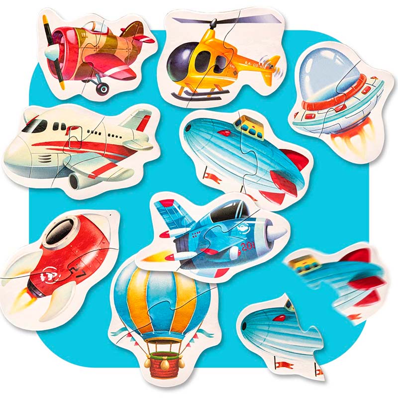 ����� 8 � 1 "��������� ���������"/Puzzles 8 in 1 "Air Transport"