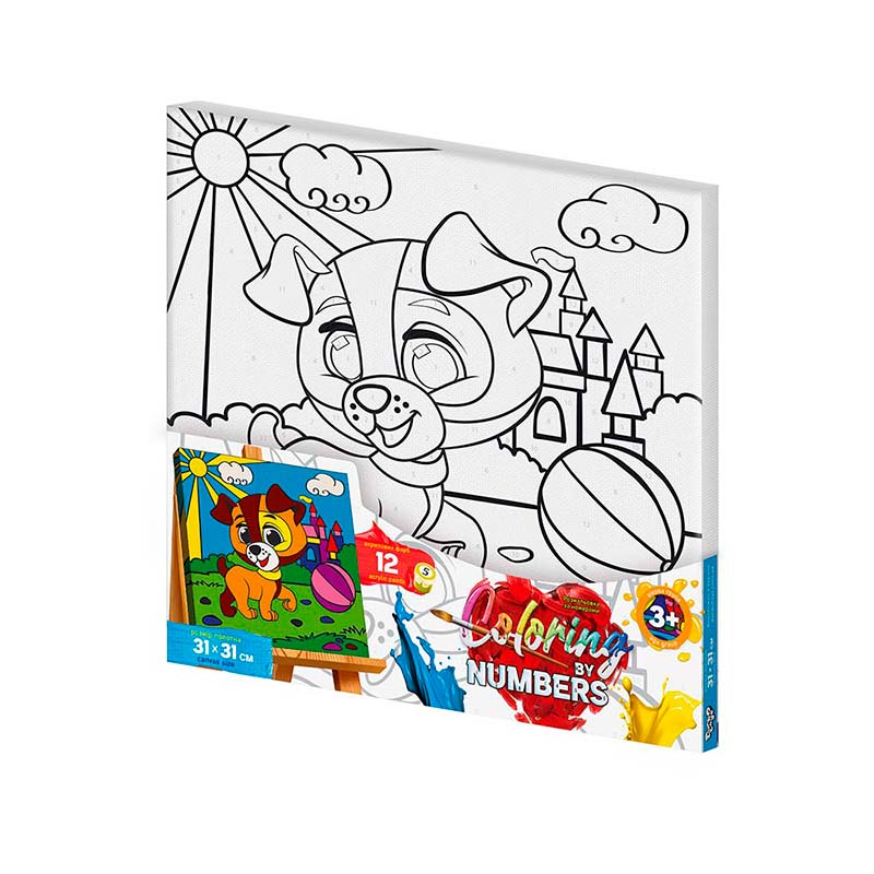 ������� �� �������� "Coloring by numbers" Danko Toys �������� ������ 31��*31��