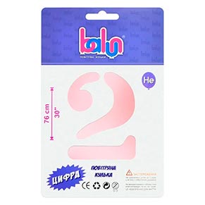 ���������� ������ ����� "2" sugar pink Balun 30" (76 ��) 1 ��