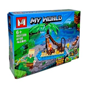 Конструктор MINECRAFT MG1138 8ШТ В БЛОЦІ (77+ДЕТ)