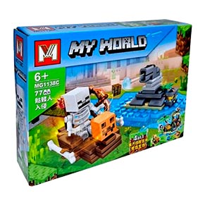 Конструктор MINECRAFT MG1138 8ШТ В БЛОЦІ (77+ДЕТ)