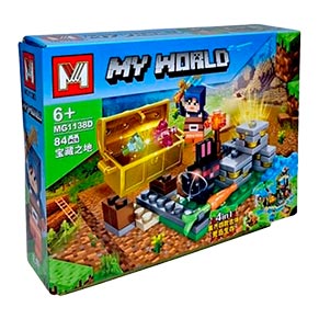 Конструктор MINECRAFT MG1138 8ШТ В БЛОЦІ (77+ДЕТ)