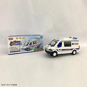 Машина арт 4788B (120шт) батар, поліція, світло, звук, короб. 19,8*9,5*8,3см