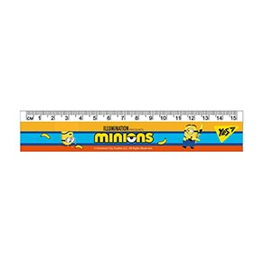 Лінійка пластикова, 15 см YES Minions