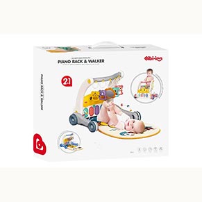 Ходунки-каталка з килимком 6049 на батарейках, в коробці р.43x39x10,5 см YG Toys
