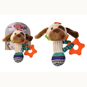 Брязкальце 033-26 "Собака" м'яке, на планшеті YG Toys
