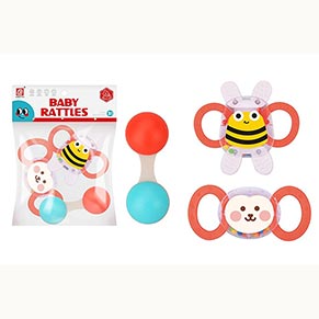 Набір брязкалець D271 в кульку 3 шт р.23x17 см YG Toys
