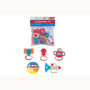 Набір брязкалець D206 в кульку 5 шт р.28x24x8 см YG Toys