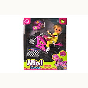 Лялька з мотоциклом 57896 в коробці р.22.6x6.5x17.4см YG Toys