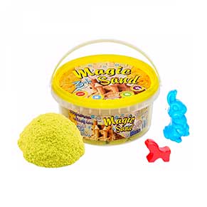 Magic sand жовтого кольору, у відрі 0,350 кг