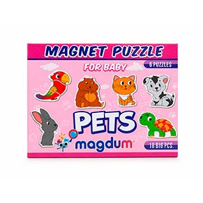 Набір магнітів Magnets puzzle for baby Рets ML4031-34 EN