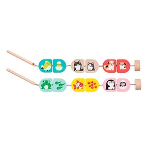 ������� "��� ���"/Wooden lacing toy set  "Me and mommy"