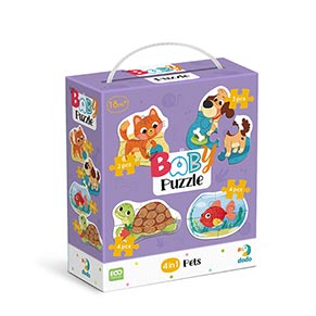 300688 Пазл 4 в 1 «Baby puzzle. Домашні тварини»