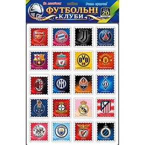 Набір магнітів "Футбольні клуби"