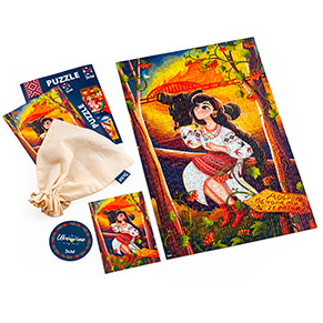 Puzzle �Ukrainian girl with the javelin� DT500-07