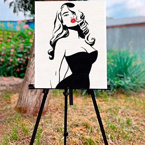 ���� ��� ������� "Lady in black" 30*40 ��