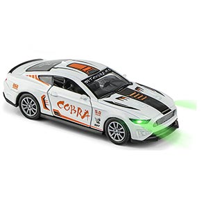 Машинка 1:32 металева інерційна COBRA, світло, звук